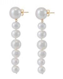Freshwater Pearl Dangle Earrings S925 Sterling Silver Stud Jewelry