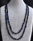 52" Navy Baroque Freshwater Pearl Necklace
