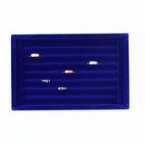 Velvet Earring Storage Case Ring Organizer Display Box