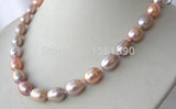 Elegant 13mm Multicolor Freshwater Pearl Necklace