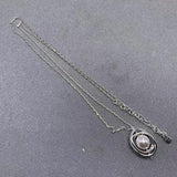 Elegant 925 Silver Pearl Pendant Necklace