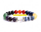 Colorful Round Beads Chakra Bracelet Jewelry Supplies DIY Accessaries Gift