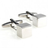 Set of 4 Silver Metal Cufflink Cuff Link