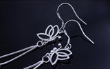 925 Silver Butterfly Tassel Drop Earrings Women Boucle d'oreille oorbellen