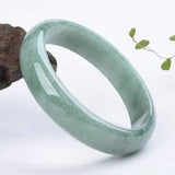Zheru Natural Burmese Jadeite 54mm-64mm Bracelet for Mother to Girlfriend