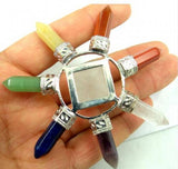 7 Chakra Pyramid Stone Energy Generator Necklace
