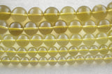 8-14mm High Lemon Quartz Smooth Round Loose Beads