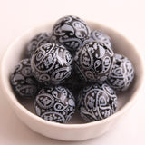 20mm 100pcs Halloween Acrylic Skull Beads for Chunky Girls Necklace