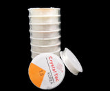 10 Rolls x10M Translucent Stretch Elastic Beading Cord 1.0-0.5mm