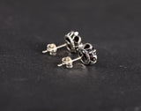 Faceted Garnet Ladies Earrings - 925 Silver