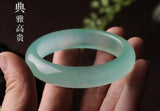 Natural Emerald Green Nephrite Jade Bangle Bracelet