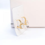 Diamond Plated Hoop Earrings for Women