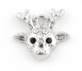 20PCS 20x19mm Deer Antlers Pendant Charms DIY Accessory for Floating Locket
