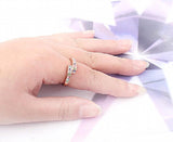 Austrian Element Crystal Ring For Women Birthday Gift