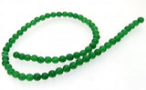 6mm Green Jade Round Gemstone Loose Beads 15 inches