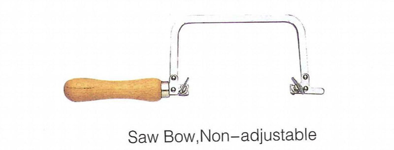 Steel Non-Adjustable Frame Coping Saw with Wood Handle