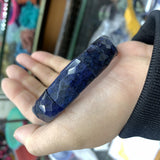 Dumortierite Stone Beads Bracelet Natural Gemstone Bangle for Women