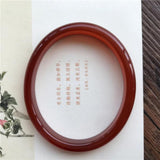 Natural Agate Chalcedony Red 54-62mm Bracelet Princess Jewelry