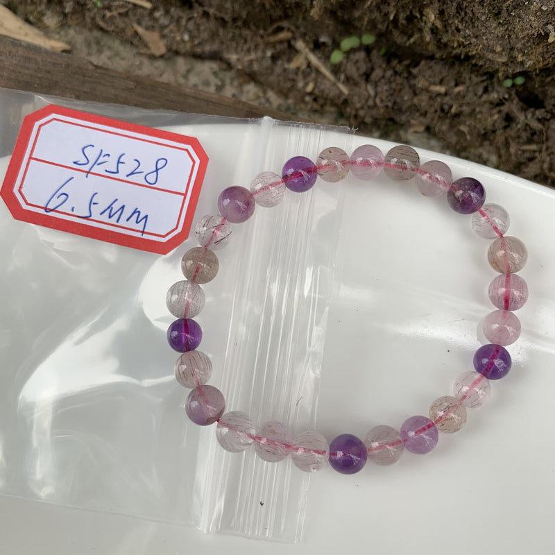 Natural 7 Stone Bracelet Crystal Gift Women Gemstone Semi Precious Jewelry