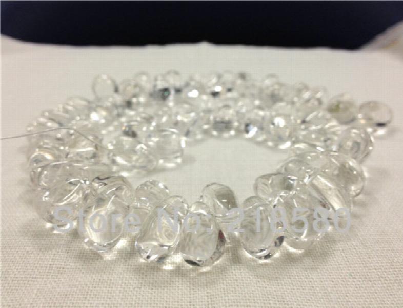 H-CCB26 Teardrop Clear Crystal Beads 15mmx9mm
