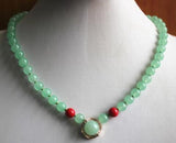 8mm Purple Jade Heart Pendant Necklace for Party and Anniversary