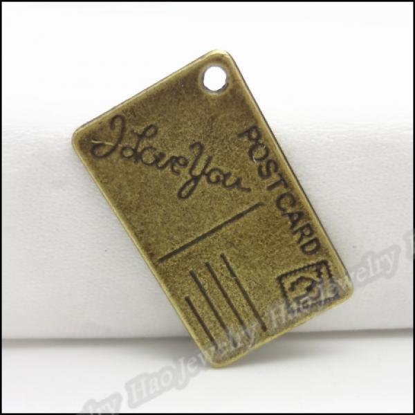 50pcs Vintage Charms Pendant Antique bronze Metal Jewelry Making