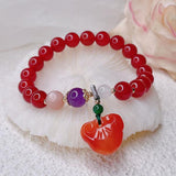 Colorful Agate Buckle Bracelets for Women