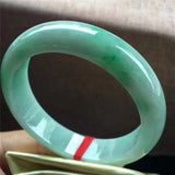 Natural Burmese Jadeite Light Green Bracelet 54-64mm Princess Jewelry Gift