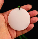 Green Jade Carved Pendant Chinese Charm Amulet