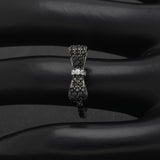 Bow Explosion Ring CZ Wedding Engagement Jewelry Ladies Gift