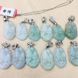 Burmese Ajadeite Zodiac Pendant with 925 Silver Necklace