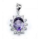 Snowflake Pendant Four-color Cubic Zircon Pendant