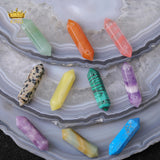 Natural Double Terminated Point Beads, Amethyst Pendants for DIY Jewelry