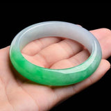 Certified Natural Myanmar Emerald Green Jade Bracelet