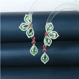 Anti-Allergy Silver-Plated Zircon Earrings for Women