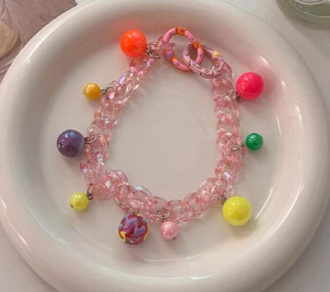 Y2K Waist Chain Punk Pants Chain Pink Pendant Jewelry