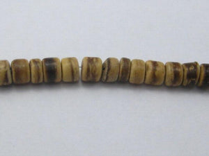 5 Strands 16" Natural Coconut Rondelle Beads