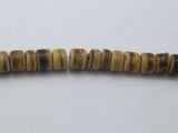 5 Strands 16" Natural Coconut Rondelle Beads