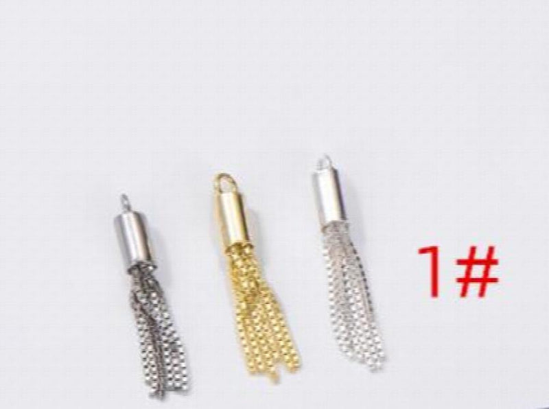 925 Silver Circle Tassel Charm 20-35mm Dangler Pendant DIY Jewelry Make