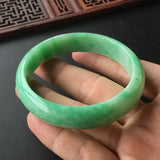 Zheru natural Burmese emerald green bracelet 54-64mm