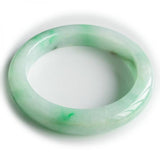 Zheru Jewelry Natural Burmese Green Jadeite Bracelet 54mm-64mm