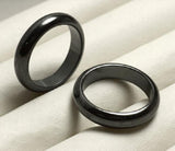 30~50Pcs Non-Magnetic Synthetic Hematite Triangle Heart Ring Pendants