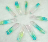 Turquoises Quartz Crystal Titanium Pendant for DIY Jewelry Necklace