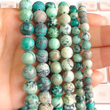 Green Howlite Turquoise Beads 6/8/10mm 15Inches