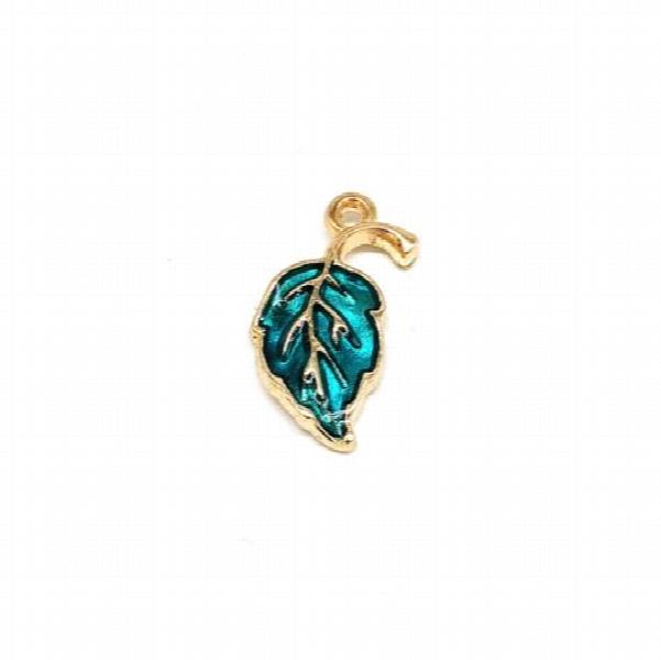 50pcs High Enamels Charms Leaves Alloy Pendant Bracelet Necklace Jewelry DIY