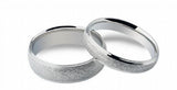 Matte Stainless Steel Couple Rings