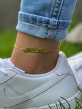 Personalized Name Anklet Leg Jewelry Stainless Steel Foot Anklet