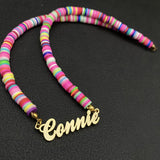 Boho Beach Rainbow Beaded Choker for Women