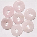 35mm Natural Stone Donut Pendant for DIY Jewelry Making Necklace 10PCS
