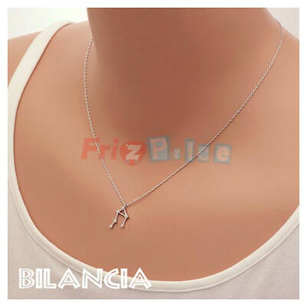Zodiac Necklace Zodiac Sign Constellation Silver Bronze Scale S0272